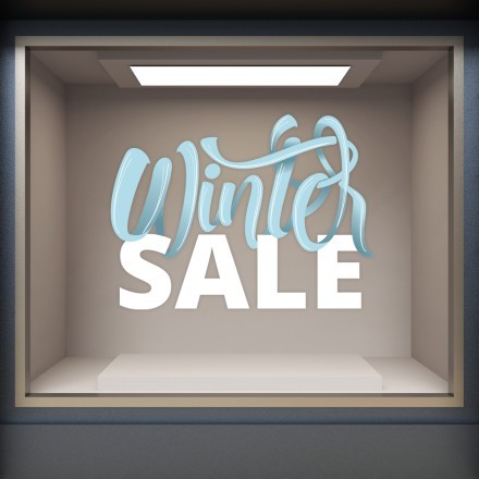 Abstract Winter Sale Αυτοκόλλητο Βιτρίνας